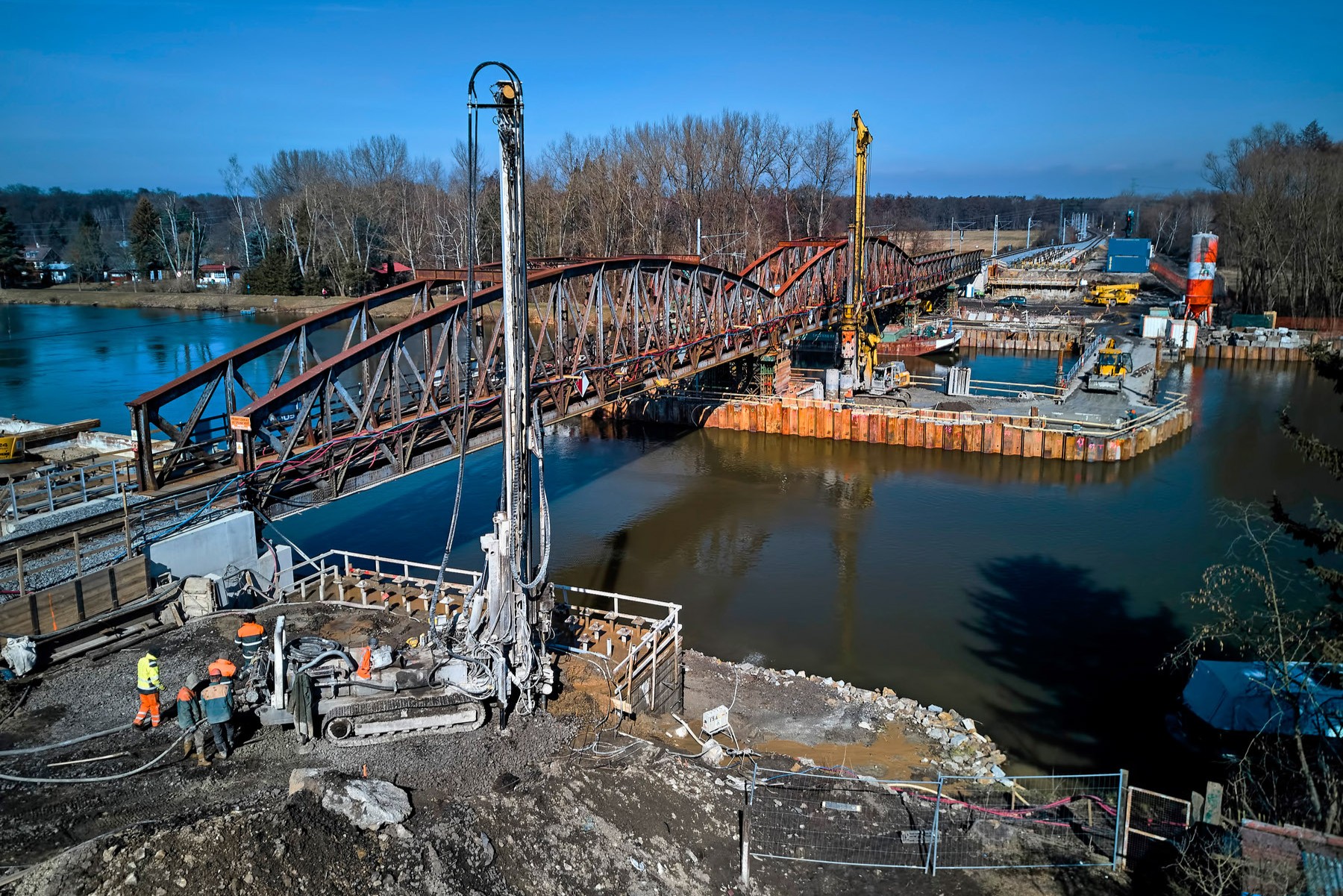 Rekonstrukce železničního mostu přes Labe v ev. km 6,330